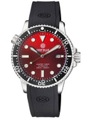 Master 1000 II 44mm Automatic Diver Black Ceramic Bezel Gradient Sunray Red Dial Strap