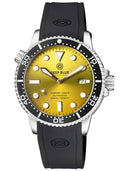 Master 1000 II 44mm Automatic Diver Black Ceramic Bezel Sunray Gradient Yellow Dial Strap
