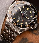 Master 1000 II 44mm Automatic Diver Black Ceramic Bezel -vintage Lume Texture Dial Bracelet