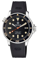 44mm Master 1000 II Automatic Diver Black Vintage Lume Ceramic Bezel - Black Dial