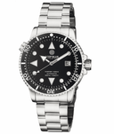 Master 1000 II 44mm Automatic Diver Black White Ceramic Bezel Arrow Vintage Black Dial Strap