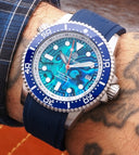 Master 1000 II 44mm Automatic Diver Blue Ceramic Bezel – Blue Abalone Dial Strap