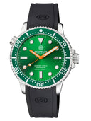 Master 1000 II 44mm Automatic Diver Green Ceramic Bezel -green Sunray Dial-orange Hands