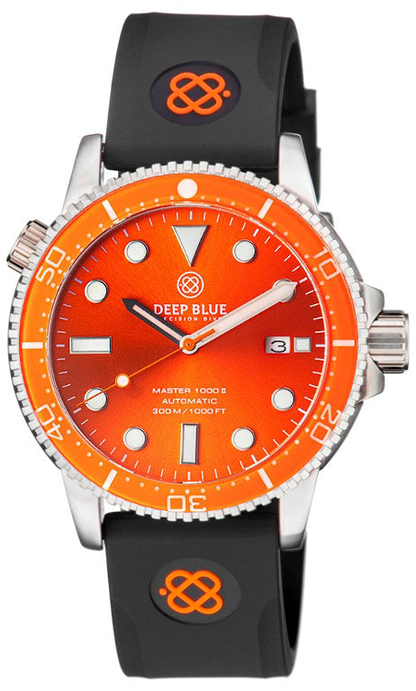 Black Silicon With Orange DB Logo Strap