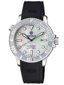 Master 1000 II 44mm Automatic Diver Silver Ceramic Bezel -white Mother Of Pearl Dial