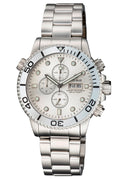 Master 1000 Quartz Chronograph Diver Silver Bezel –silver Dial Bracelet