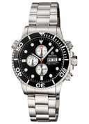 Master 1000 Quartz Chronograph Diver Black Bezel – Silver Subdials Bracelet