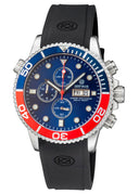 Master 1000 Quartz Chronograph Diver Blue/red Bezel – Blue Dial