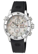 Master 1000 Quartz Chronograph Diver Silver Bezel – White Mother Of Pearl Dial