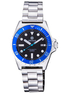 Master 1000 Retro - Blue Bezel - Black Dial - Blue Second Hand - Bracelet