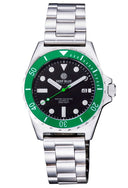 Master 1000 Retro - Green Bezel - Black Dial - Green Second Hand - Bracelet