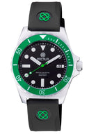 Master 1000 Retro - Green Bezel - Black Dial - Green Second Hand - Strap
