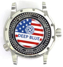 Master 1000 USA Automatic Diver Ceramic Blue Bezel -white Glossy Dial