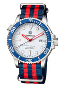 Master 1000 USA Automatic Diver Ceramic Blue Bezel -white Glossy Dial