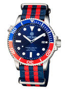 Master 1000 USA Automatic Diver Ceramic Blue/red Bezel -blue Dial
