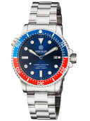 Master 1000 USA Automatic Diver Ceramic Blue/red Bezel -blue Dial Bracelet
