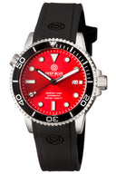 Master 1000 Automatic Diver Black Bezel -red Sunray Dial