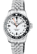 Diver 1000 GMT 40mm Automatic Diver Ceramic Black Bezel Expedition White Dial Bracelet