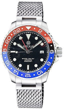 Diver 1000 GMT 40mm Automatic Diver Ceramic Red/Blue Bezel Black Dial Bracelet