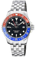 Diver 1000 GMT 40mm Automatic Diver Ceramic Red/Blue Bezel Black Dial Bracelet