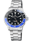 Diver 1000 GMT 40mm Automatic Diver Ceramic Black/Blue Bezel Black Dial Bracelet