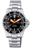Master 2000 Day Date Swiss Auto Black Dial Classic Minute Marker Orange Hands