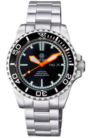 Master 2000 Day Date Swiss Auto Black Dial Inner Lume Ring Orange Hands