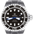 Master 2000 Day Date Swiss Auto Black Dial Round Hour Markers Blue Hands