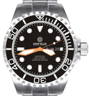 Master 2000 Day Date Swiss Auto Black Dial Round Hour Markers Orange Hands
