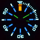 Master 2000 Daynight T-100 Tritium Swiss Automatic Diver Black Bezel - Black Dial SS Case