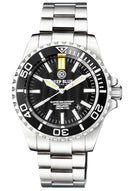 Master 2000 Daynight T-100 Tritium Swiss Automatic Diver Black Bezel - Black Dial SS Case