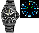 Master 2000 Daynight T-100 Tritium Swiss Automatic Diver Black-black-pvd Black Case