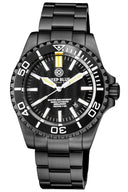Master 2000 Daynight T-100 Tritium Swiss Automatic Diver Black-black-pvd Black Case