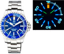 Master 2000 Daynight T-100 Tritium Swiss Automatic Diver Blue Bezel – Dark Blue Dial SS Case