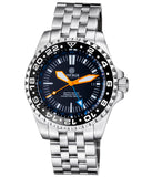 Master 2000 GMT Automatic Diver- Eta 2893-2 Swiss Made Movement Black Orange