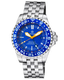 Master 2000 GMT Automatic Diver- Eta 2836-2 Swiss Made Movement Blue