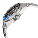 Master 500 42mm GMT Automatic Diver- Eta 2893-2 Swiss Made Movement Black/blue Bezel – White GMT Hand