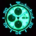 Master Chrono 7750 Automatic Diver Blue Lume Dial White Subdials