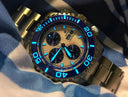 Master Chrono 7750 Automatic Diver White Blue Subdials