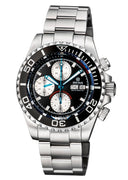 Master Chrono 7750 Automatic Diver Dial Black Dial Silver Subdials