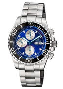Master Chrono 7750 Automatic Diver Dial Dark Blue Sunray Dial Silver Subdials