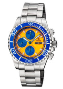 Master Chrono 7750 Automatic Diver Orange Lume Dial Blue Subdials