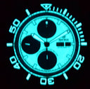 Master Chrono 7750 Automatic Diver White Lume Dial Blue Subdials