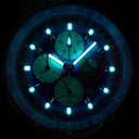 Mens USN Blue Angels Watch Chronograph With GMT Bracelet And Extra Strap
