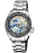 Military Diver 300 Automatic - PVD Bezel Lume Wave Dial Bracelet