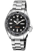 Military Diver 300 Automatic – SS Diver Black Ceramic Bezel Black Dial Bracelet