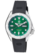 Military Diver 300 Automatic – SS Diver Silver Ceramic Embossed Bezel Green Dial