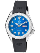 Military Diver 300 Automatic – SS Diver Silver Ceramic Embossed Bezel Light Blue Dial