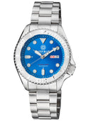 Military Diver 300 Automatic – SS Diver Silver Ceramic Embossed Bezel Light Blue Dial Bracelet