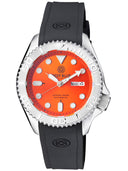 Military Diver 300 Automatic – SS Diver Silver Ceramic Embossed Bezel Orange Dial